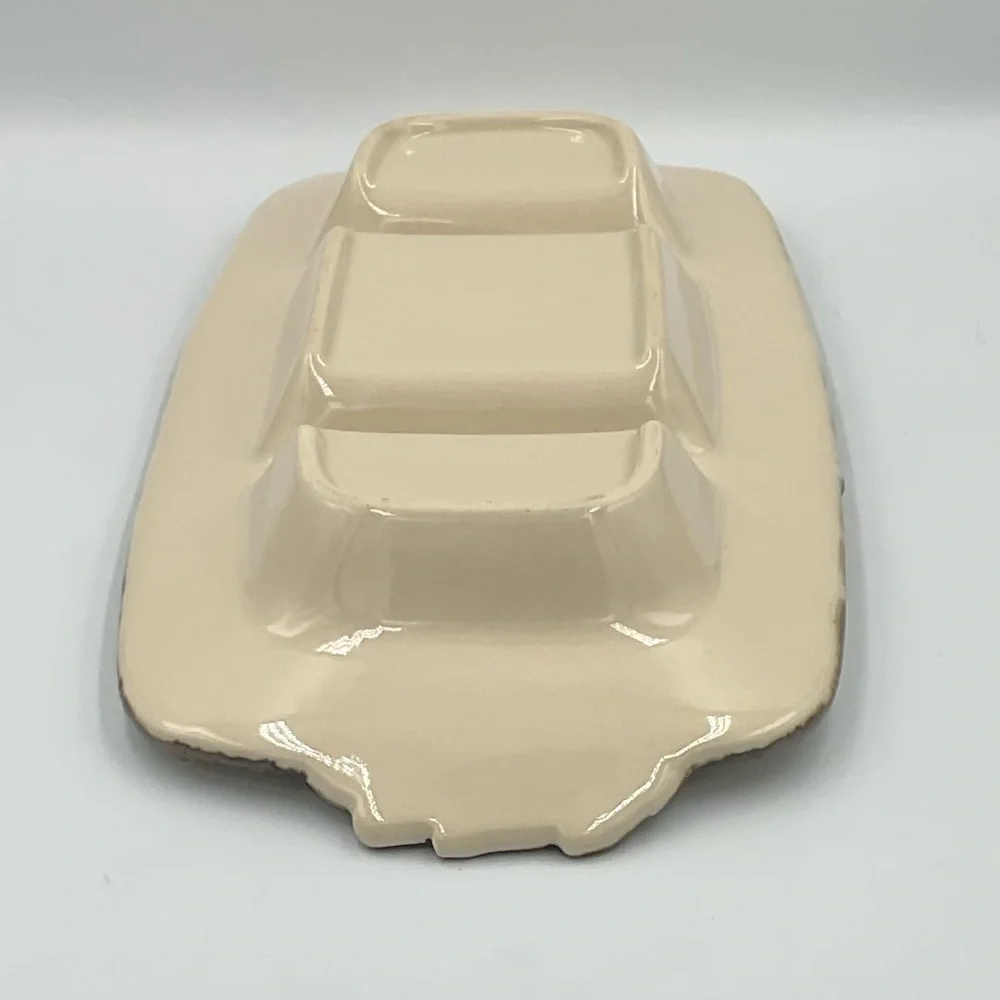 Ceramic Fall Relish Divided Serving Dish